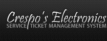 Crespo's Electronics | Service Ticket Management System